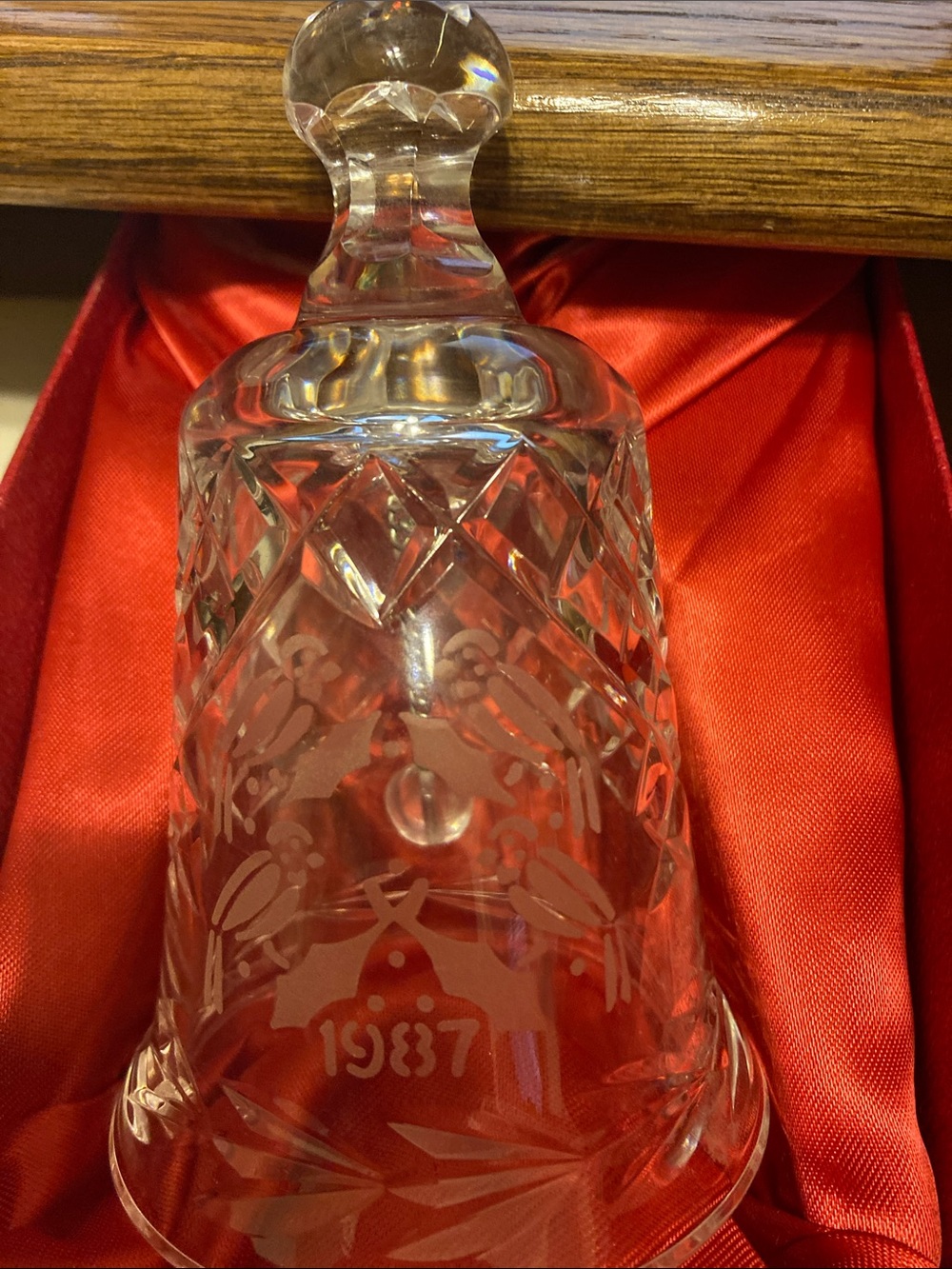 Waterford Crystal Four Calling Birds 1987 Holiday Bell